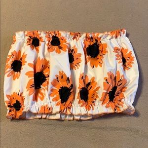 Sun flower Tube Top